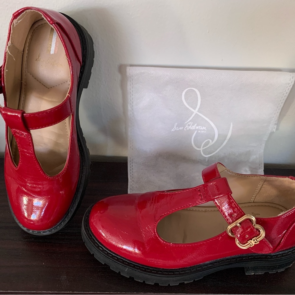 Sam Edelman Candy Apple Red MaryJanes